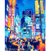 Shibuya Tokyo Frame - Paint By Number Framed  Canvas Kit 