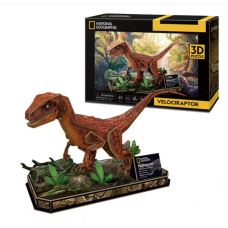 NATIONAL GEOGRAPHIC 3-D PUZZLE VELOCIRAPTOR