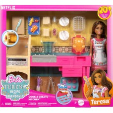Barbie and Teresa Recipe for Friendship  Teresa  Doll and Playset