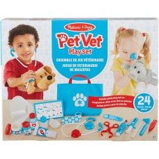 Melissa & Doug Examine and Treat Pet Vet Pretend Play Set With Plush Dog And Cat Melissa & Doug Examine and Treat Pet Vet Pretend Play Set With Plush Dog And Cat