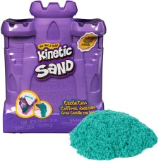 Kinetic Sand, Castle Case with 1lb Teal Play Sand