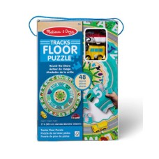 Melissa & Doug Round the Shore Tracks Cardboard Jigsaw Floor Puzzle With Wind-Up Vehicles (48 Pcs) Melissa & Doug Round the Shore Tracks Cardboard Jigsaw Floor Puzzle With Wind-Up Vehicles (48 Pcs)