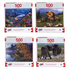 Puzzle, Wildlife 500 PC Asst